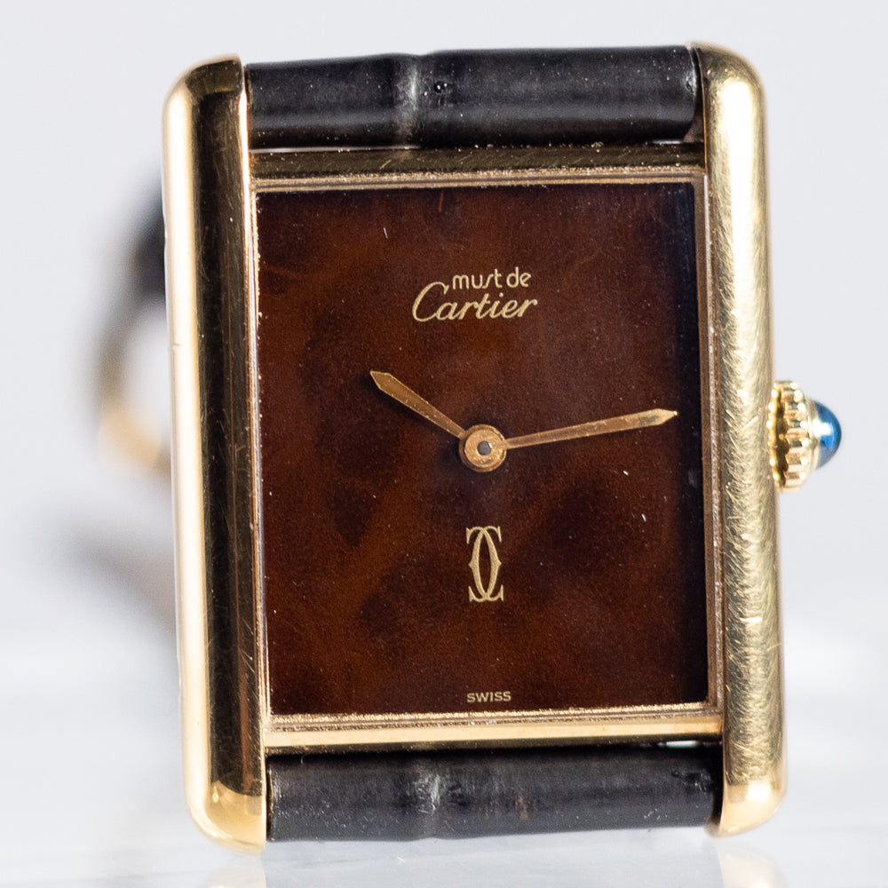 CARTIER LM MUST DE TANK Tortoiseshell - Like