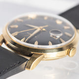 IWC Black Gilt Dial 18KYG Cal.8531