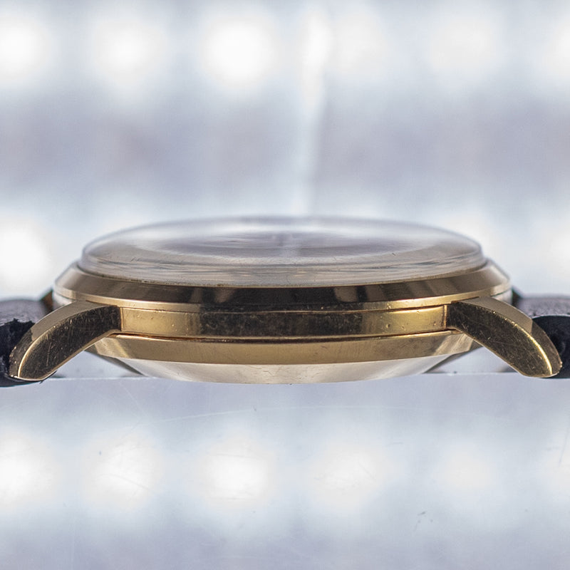 IWC Black Gilt Dial 18KYG Cal.8531