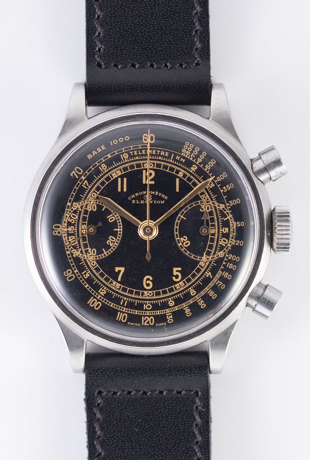 ELECTION Big Pusher Chronograph Valjoux 23 Waterploof Staybrite
