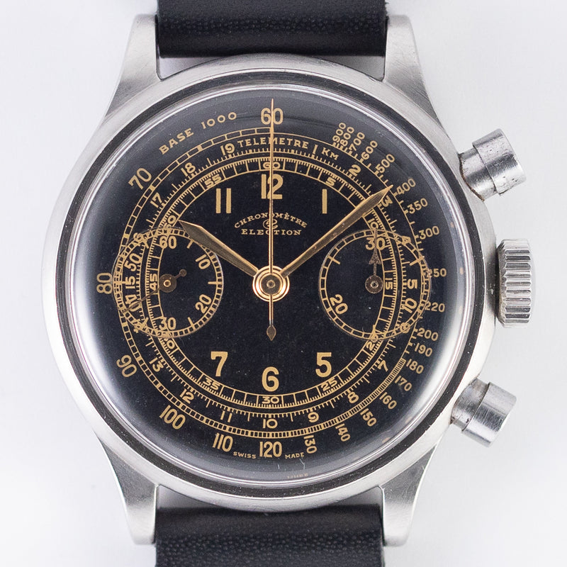 ELECTION Big Pusher Chronograph Valjoux 23 Waterploof Staybrite