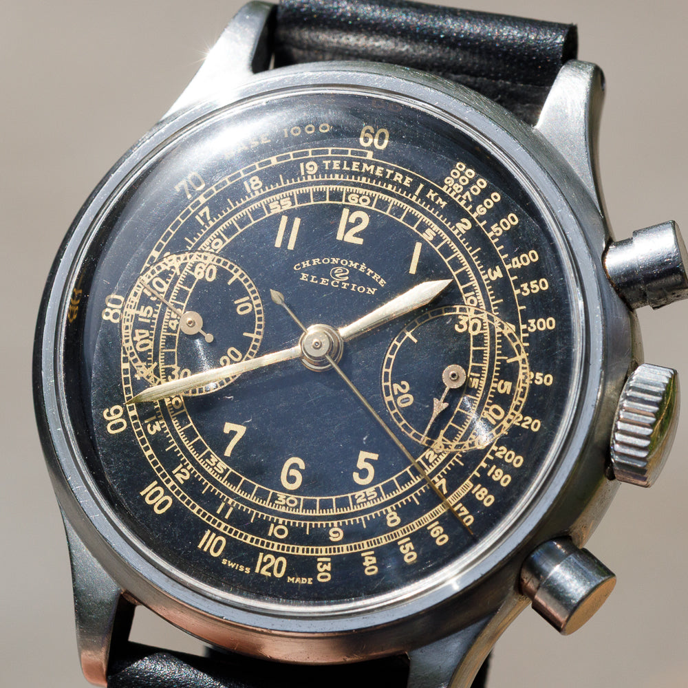ELECTION Big Pusher Chronograph Valjoux 23 Waterploof Staybrite