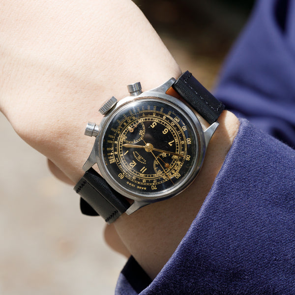 ELECTION Big Pusher Chronograph Valjoux 23 Waterploof Stainless Steel