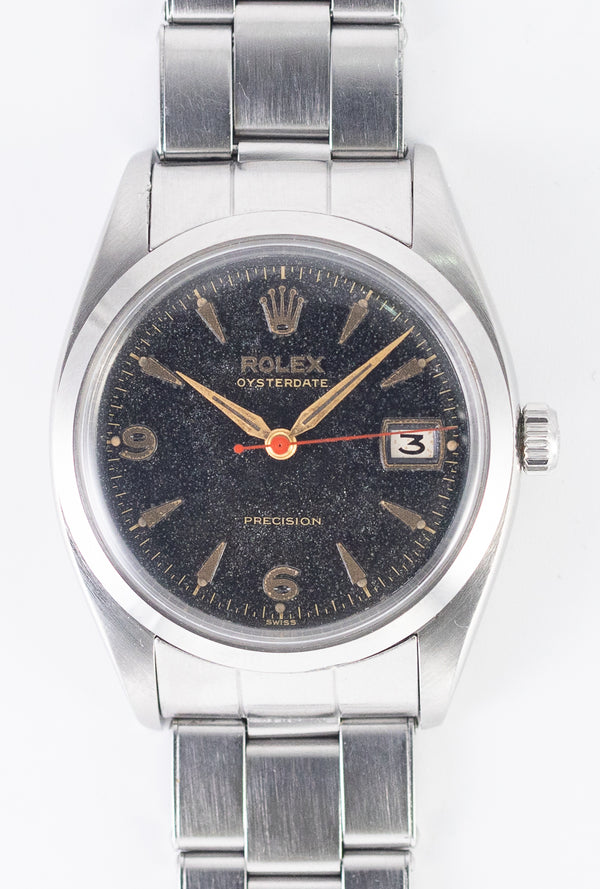ROLEX OYSTER Black Gilt Ref.6494