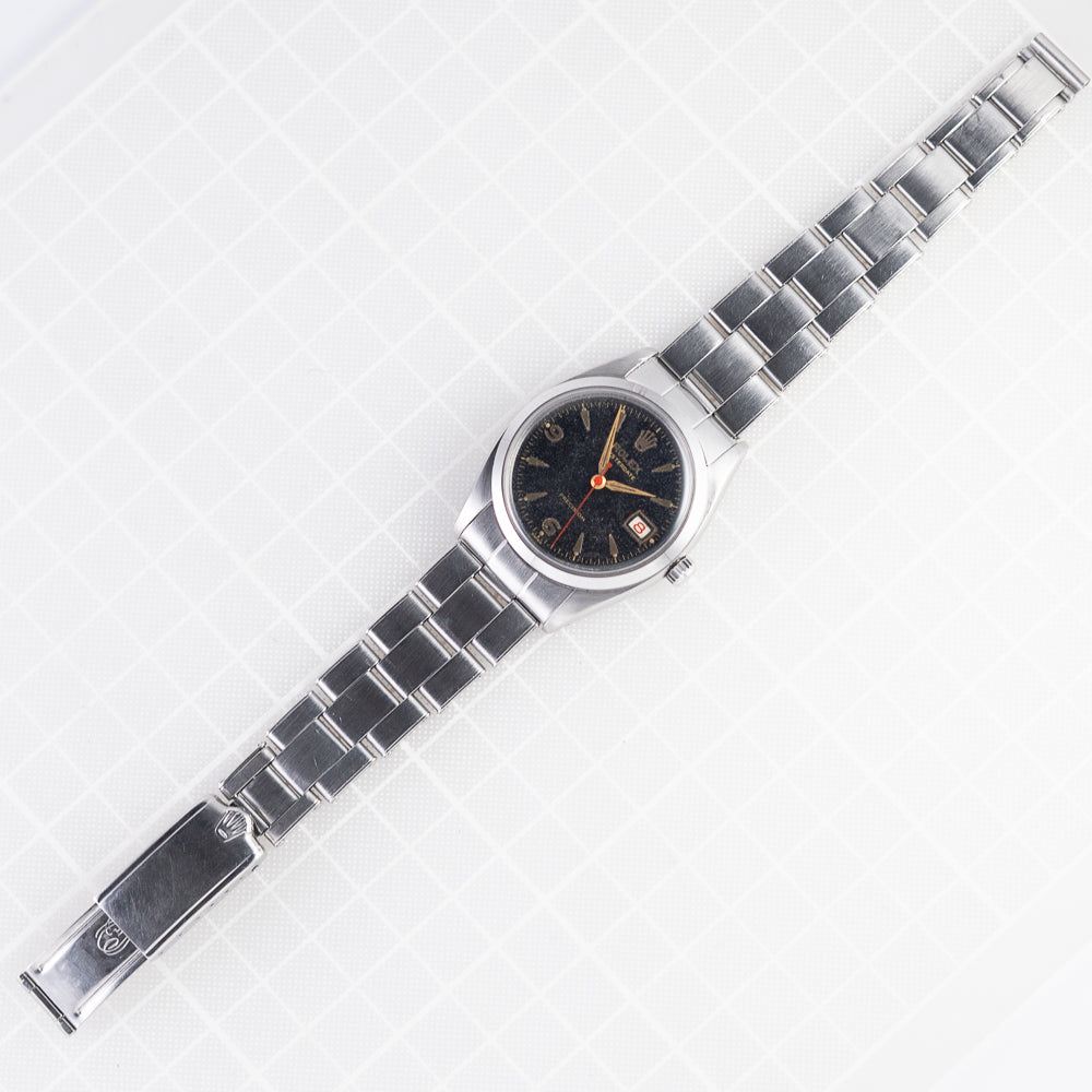 ROLEX OYSTER Black Gilt Ref.6494