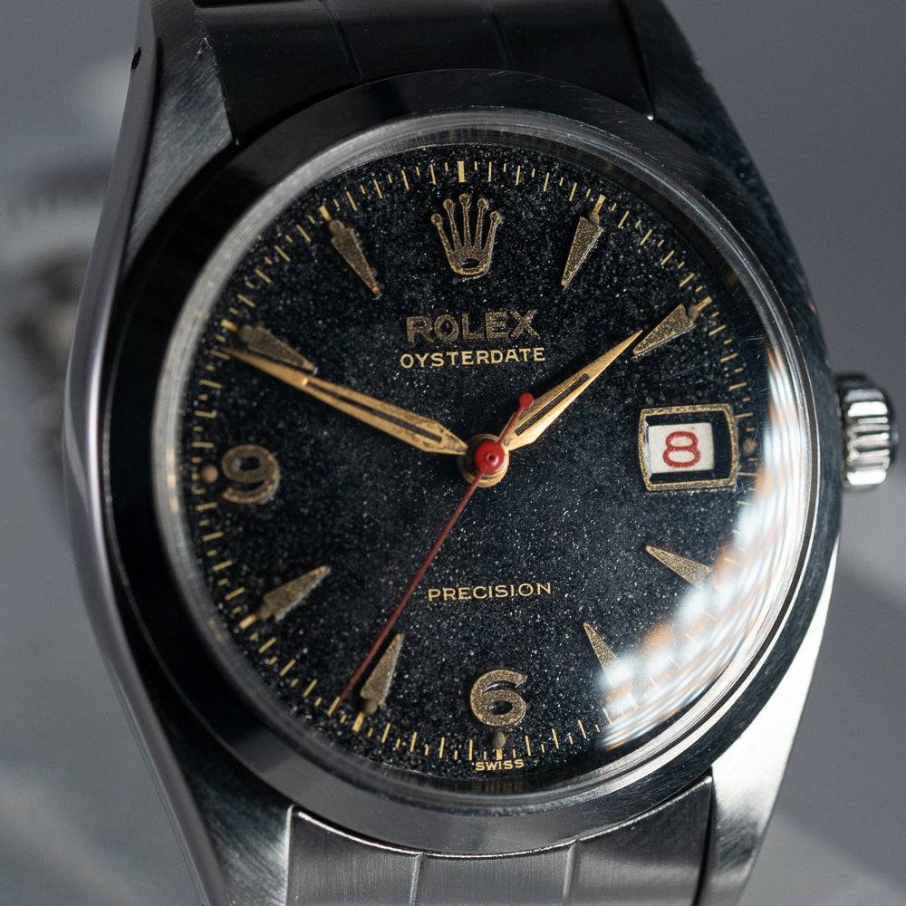 ROLEX OYSTER Black Gilt Ref.6494