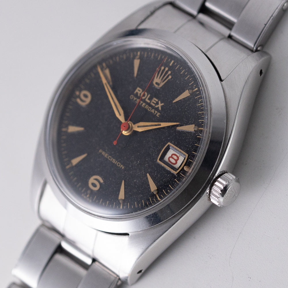 ROLEX OYSTER Black Gilt Ref.6494