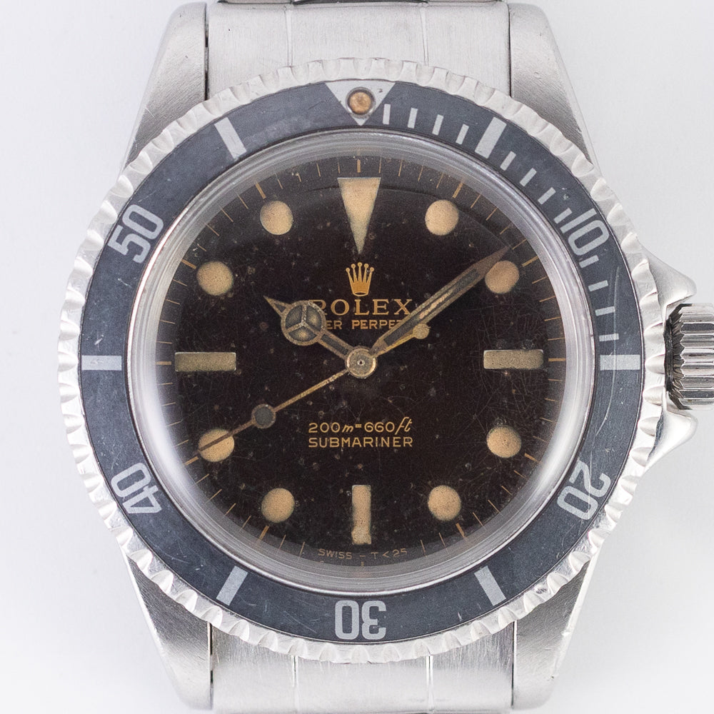 ROLEX SUBMARINER 1.0Mil Black Gilt Dial Ref.5513