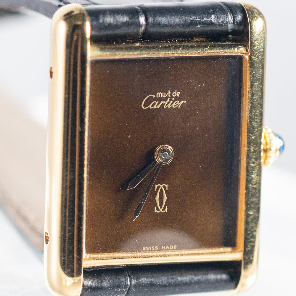 CARTIER LM MUST DE TANK Tortoiseshell - Like BOX – TIMEANAGRAM