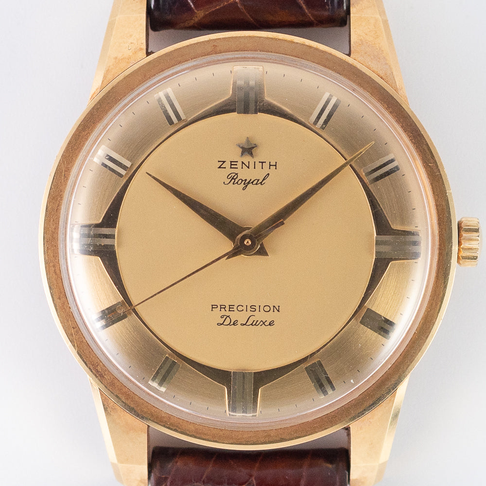 ZENITH 37mm Port Royal TYPE Dial 18KYG Ref.2101T BOX
