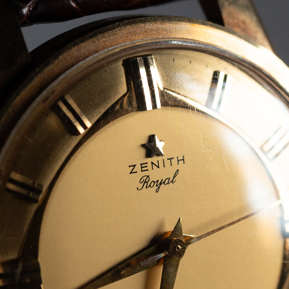 ZENITH 37mm Port Royal TYPE Dial 18KYG Ref.2101T BOX