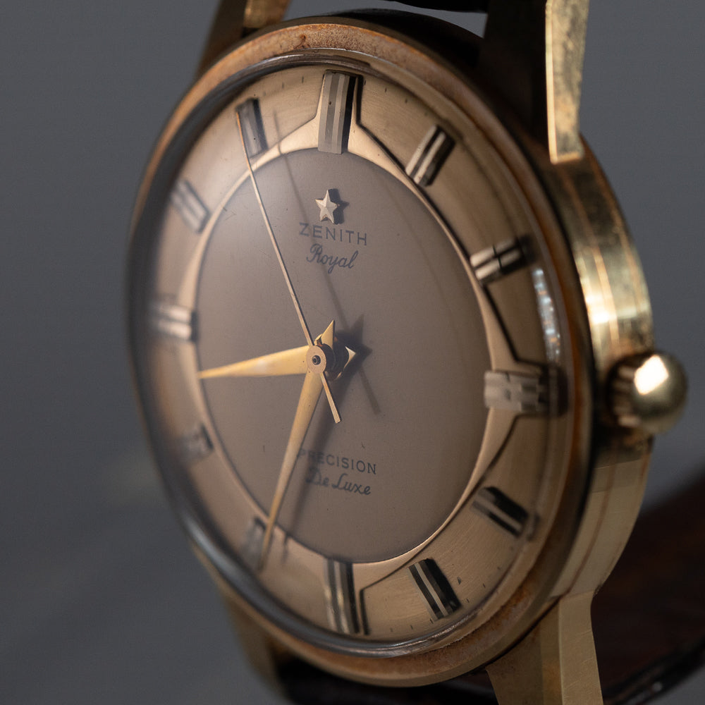 ZENITH 37mm Port Royal TYPE Dial 18KYG Ref.2101T BOX