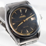 ROLEX OYSTERDATE Black Gilt Debossed Dial Ref.6294