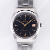 ROLEX OYSTERDATE Black Gilt Debossed Dial Ref.6294