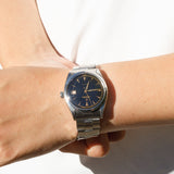 ROLEX OYSTERDATE Black Gilt Debossed Dial Ref.6294