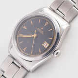 ROLEX OYSTERDATE Black Gilt Debossed Dial Ref.6294