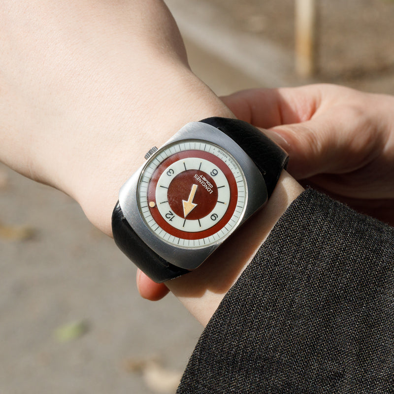 アトミックコング　アンティーク 大　小 LONGINES COMET Portuguese Red Dial Ref.8475 NEW OLD STOCK BOX