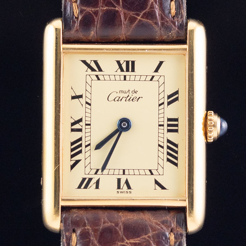CARTIER LM MUST DE TANK REF.590005 w.BOX and Paper – TIMEANAGRAM