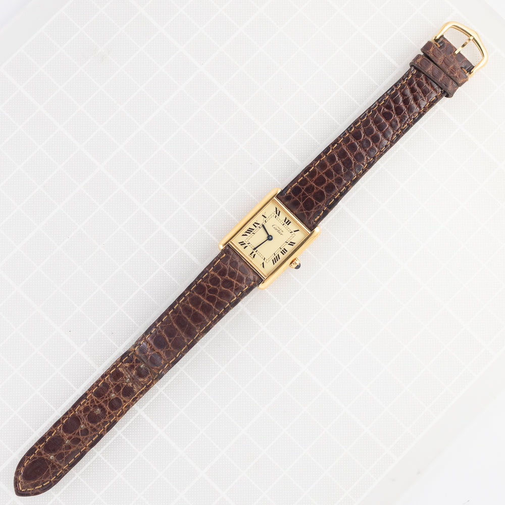 CARTIER LM MUST DE TANK REF.590005 w.BOX and Paper