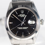 ROLEX OYSTER PERPETUAL DATE Black Gilt Dial Ref.1500