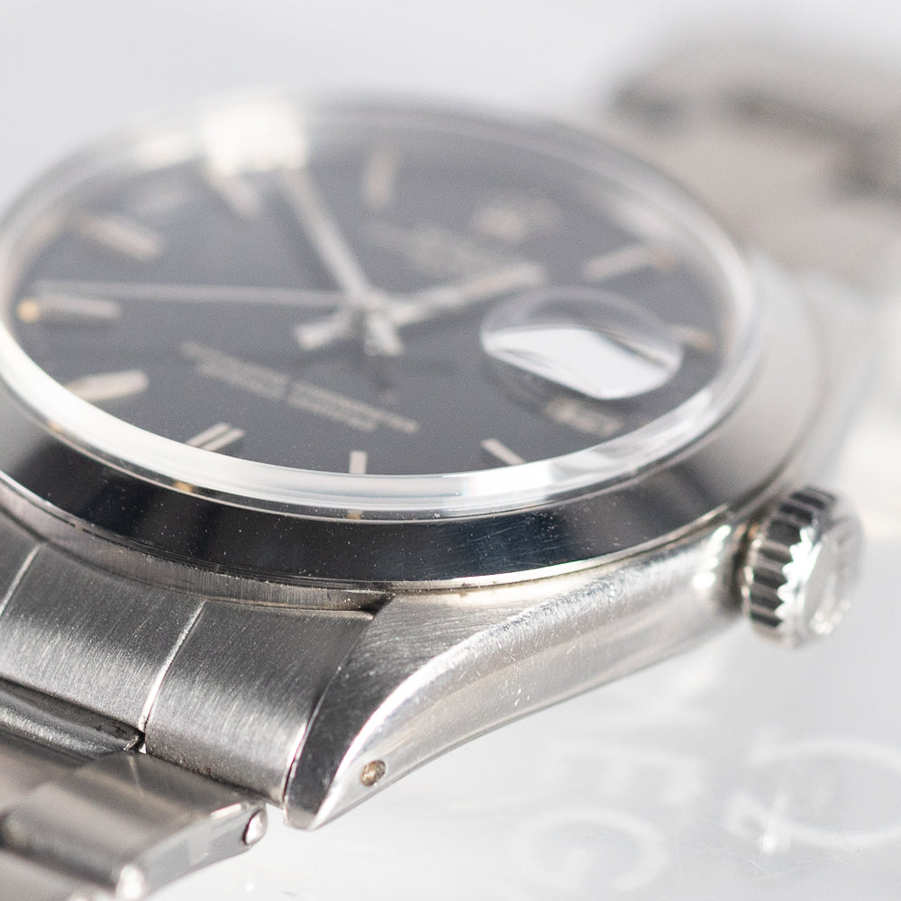 ROLEX OYSTER PERPETUAL DATE Black Gilt Dial Ref.1500