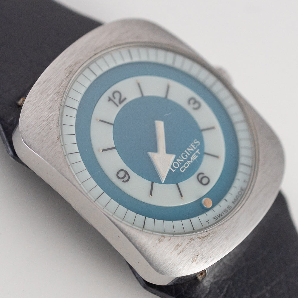LONGINES COMET Blue Dial Ref.8475  NEW OLD STOCK Tag