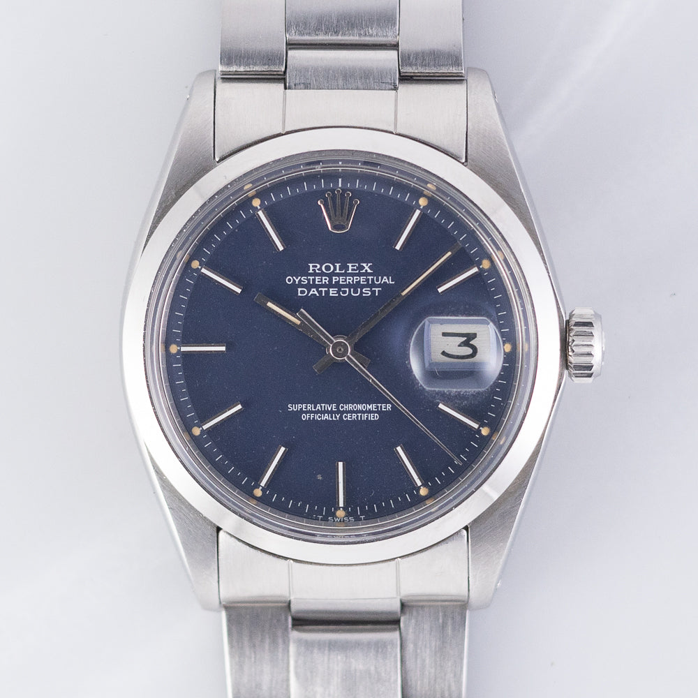 ROLEX DATEJUST Ref.1600 Blue Dial