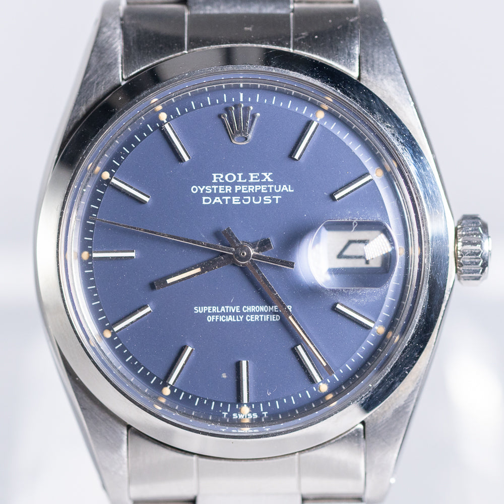 ROLEX DATEJUST Ref.1600 Blue Dial