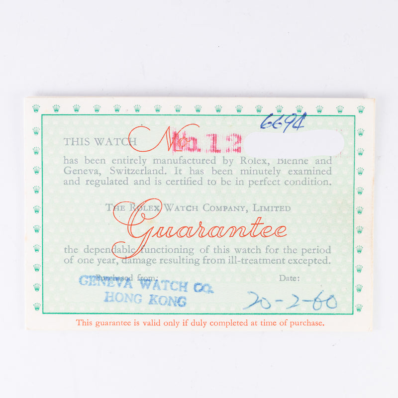 ROLEX OYSTERDATE Ref.6694 w.BOX and Paper