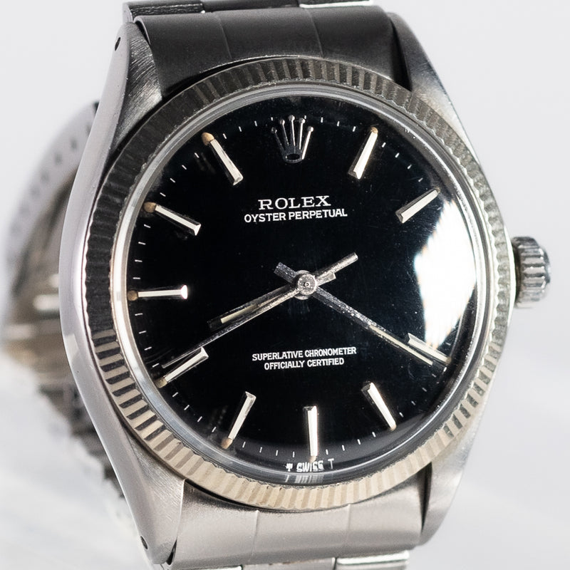 ROLEX OYSTER PERPETUAL Black Mirror DIAL Ref.1005