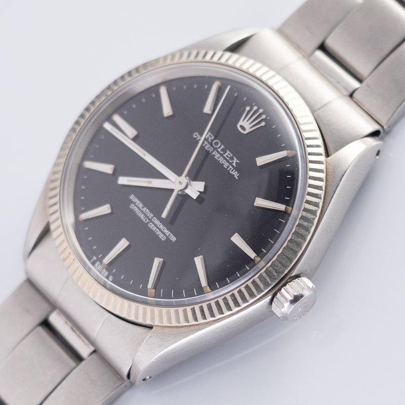 ROLEX OYSTER PERPETUAL Black Mirror DIAL Ref.1005