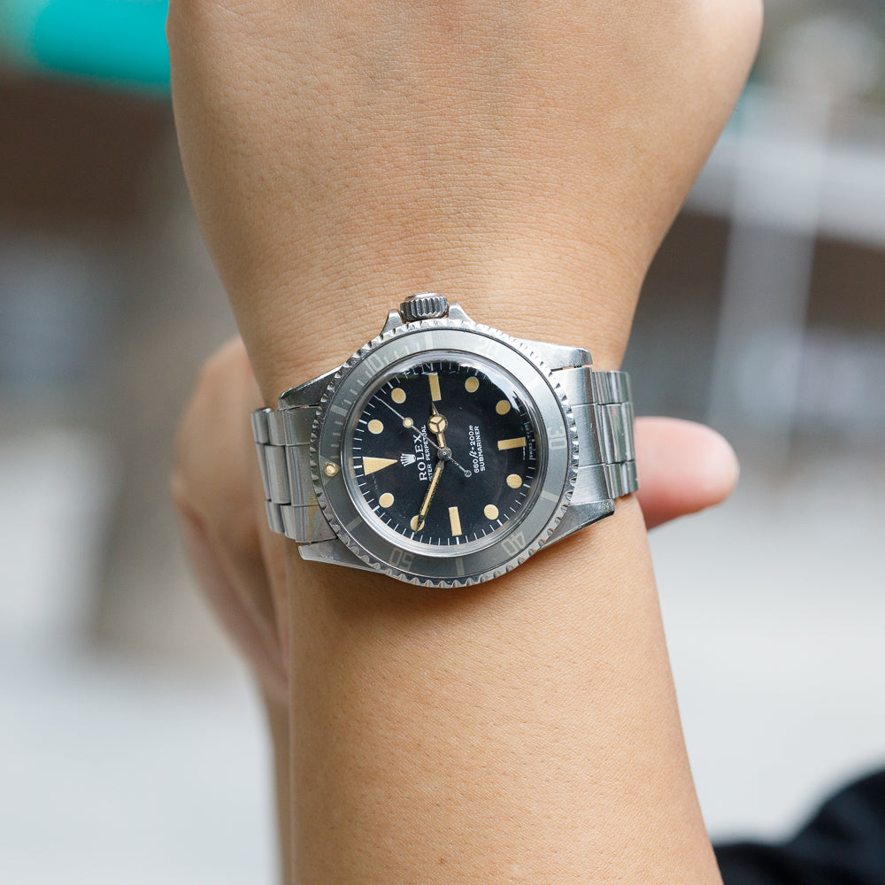 ROLEX SUBMARINER No Serif Ref.5513 GHOST BEZEL – TIMEANAGRAM