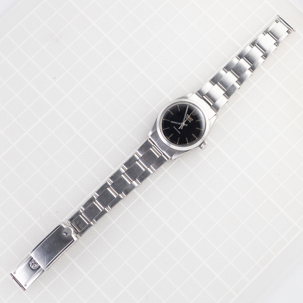 ROLEX OYSTER SPEEDKING Black Gilt Dial Ref.6430 – TIMEANAGRAM