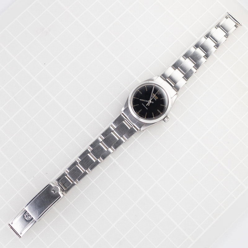 ROLEX OYSTER SPEEDKING Black Gilt Dial Ref.6430 – TIMEANAGRAM