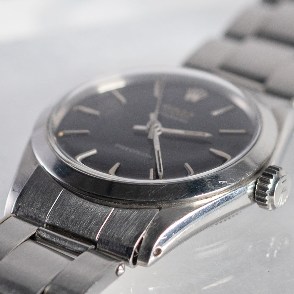 ROLEX OYSTER SPEEDKING Black Gilt Dial Ref.6430