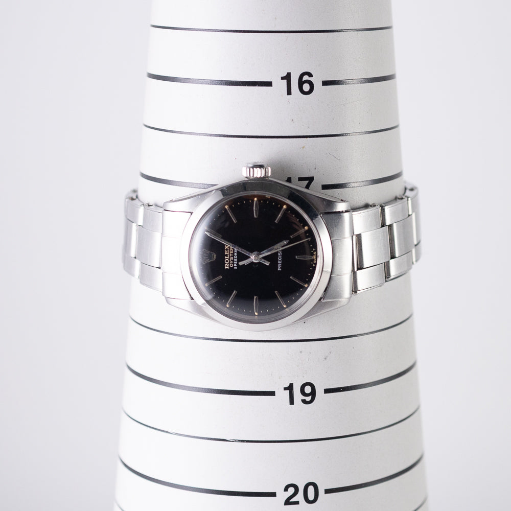 ROLEX OYSTER SPEEDKING Black Gilt Dial Ref.6430 – TIMEANAGRAM