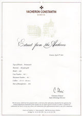 VACHERON & CONSTANTIN   Ref.4256 NEW OLD STOCK
