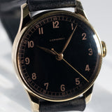 LONGINES Cal.27.0 14K Yellow Gold Black Gilt Dial