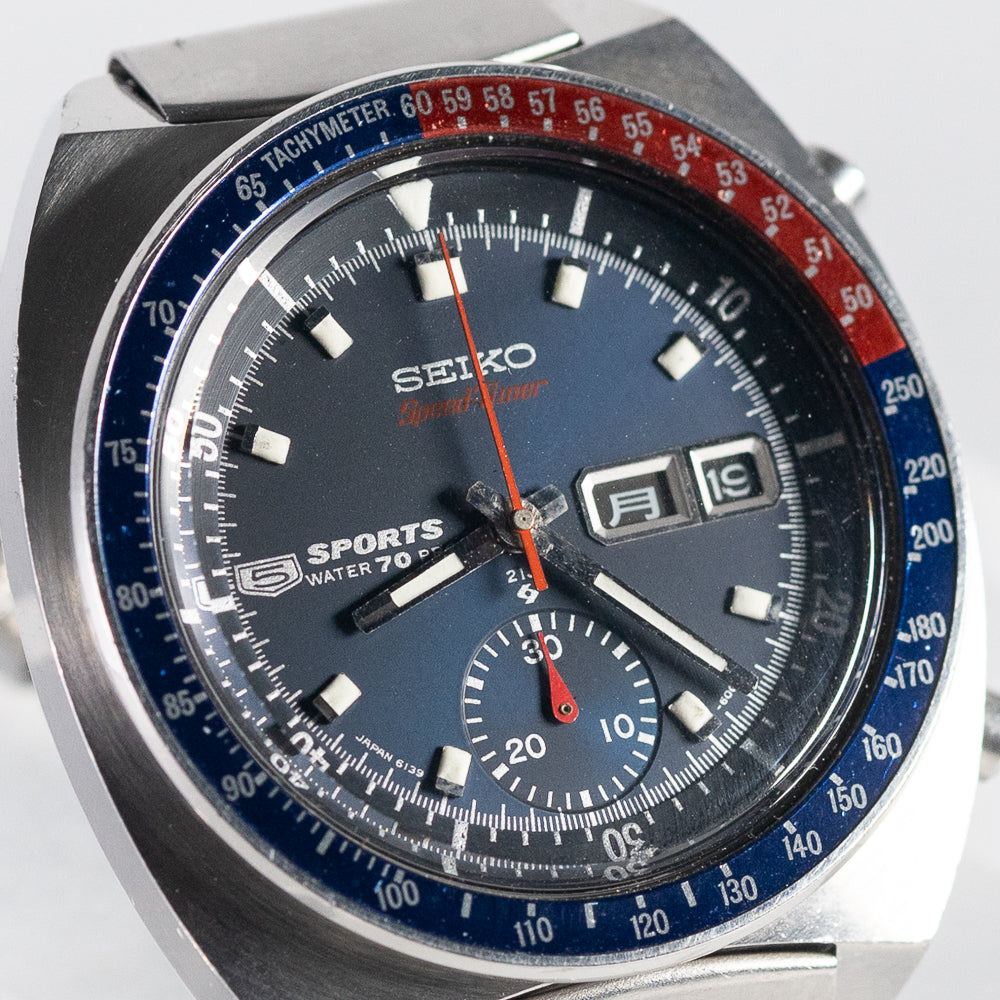 や*こ様 SEIKO 6139-6000 Speed-Timer ペプシベゼル SEIKO 5 SPORTS SPEED TIMER REF.6139-6000 – TIMEANAGRAM