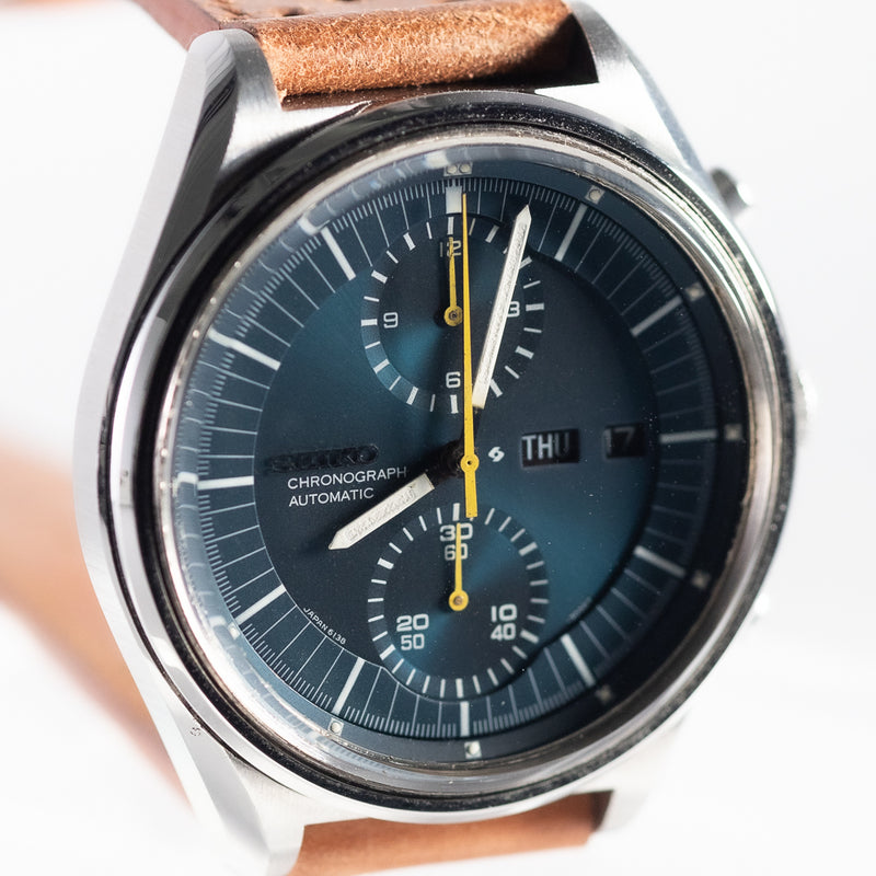 SEIKO Ref.6138-3002 Double Chrono Blue Dial