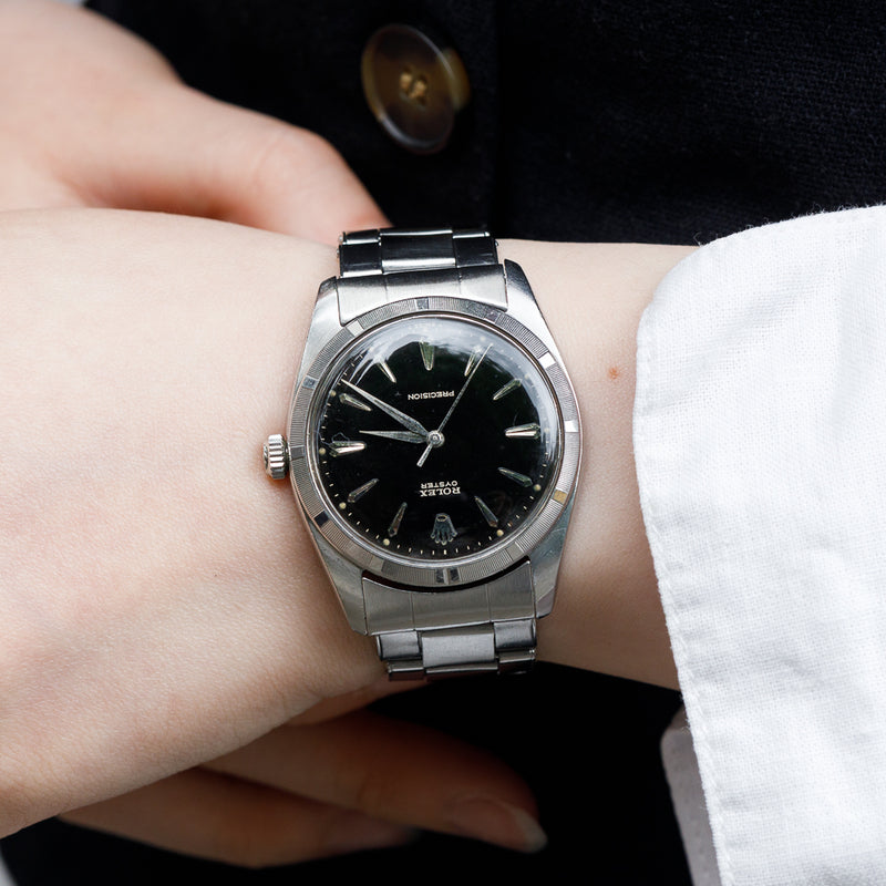ROLEX BIG OYSTER BLACK GILT DIAL Ref.6425 – TIMEANAGRAM
