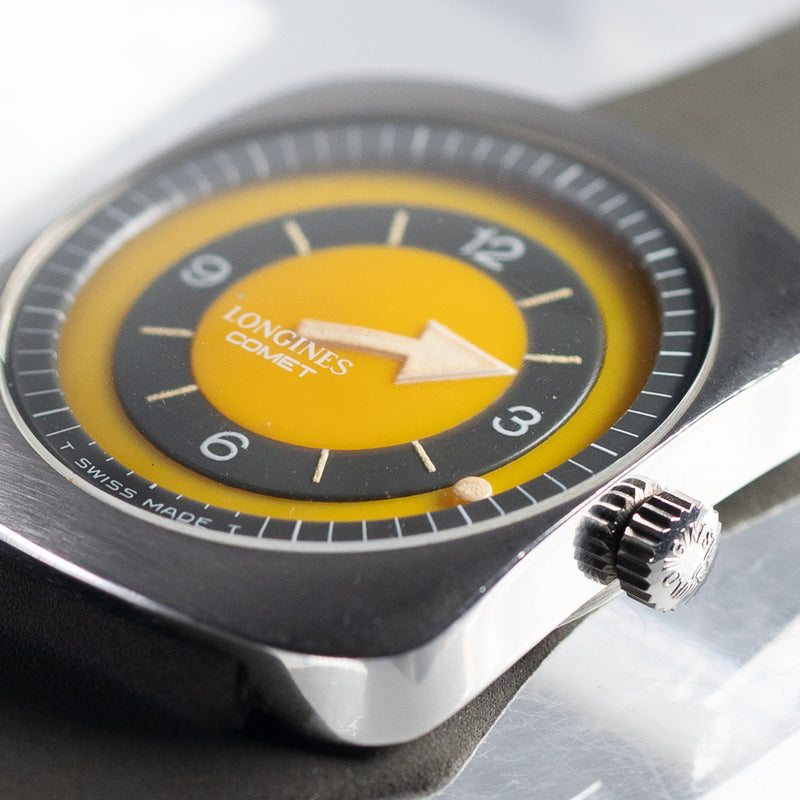 LONGINES COMET Yellow Dial Ref.8475 NEW OLD STOCK