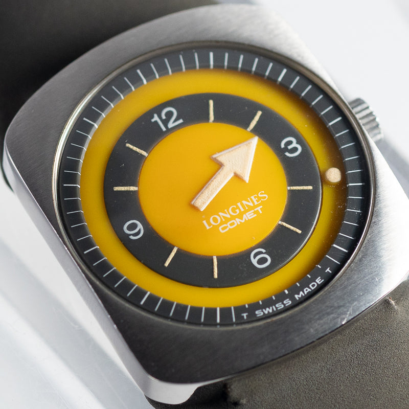 LONGINES COMET Yellow Dial Ref.8475 NEW OLD STOCK