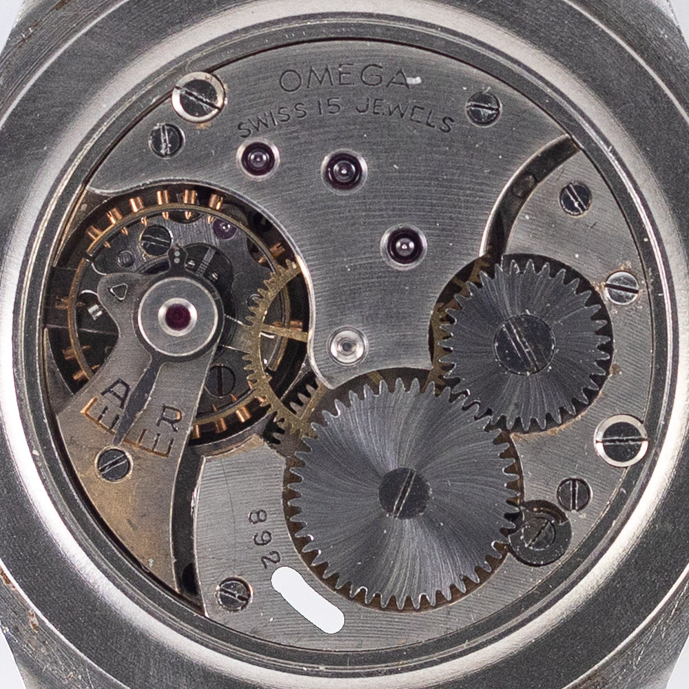 OMEGA Oversize 37.5mm Black Gilt dial Cal.26.5SOB