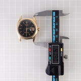 ROLEX DATEJUST 14KYG Black Gilt No lum Ref.1601