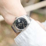 ROLEX DATEJUST Ref.1600 Glossy Black Gilt Dial