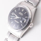 ROLEX DATEJUST Ref.1600 Glossy Black Gilt Dial