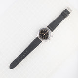 ANGELUS waterploof Chronograph Black Gilt Dial Cal.215