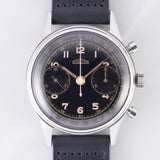 ANGELUS waterploof Chronograph Black Gilt Dial Cal.215