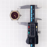 CARTIER SM SANTOS OCTAGON Ref.0907 Burgundy Automatic BOX